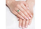 Glorious Heart Shape Emerald Bypass Ring (0.76 Carats)